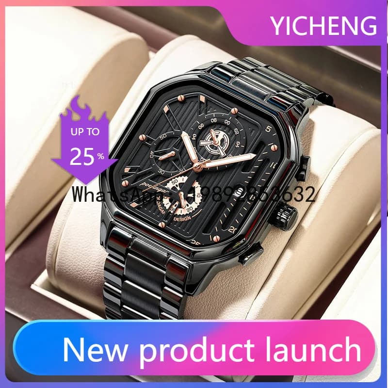 LYY Men's Watch Waterproof Multifunctional Luminous Watch Men