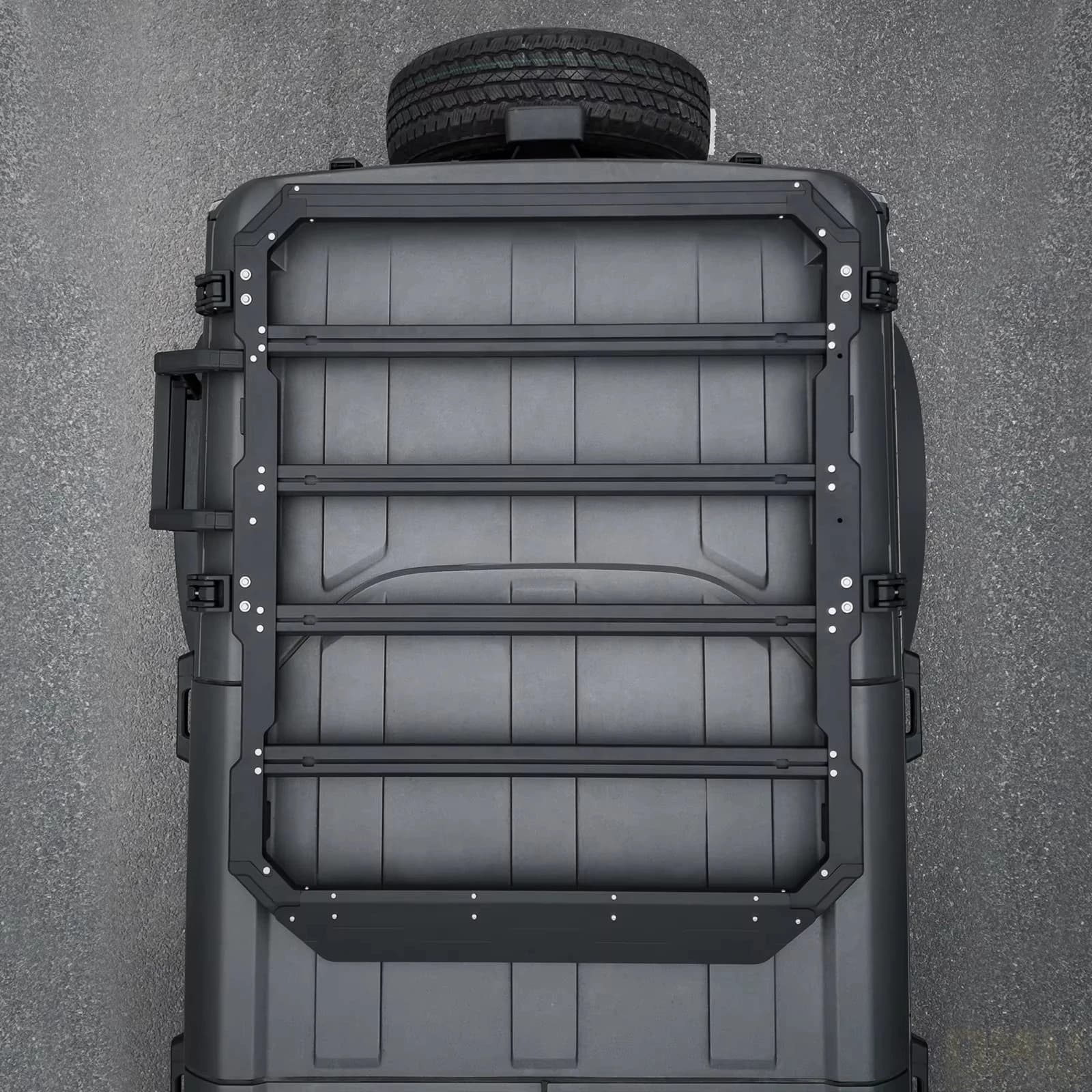 OMU Genesis High Quality Aluminum Roof Rack for Bronco with Luggage Cargo Carrier & Bracket 25.4 KG 127x38x30 CM Model 20275