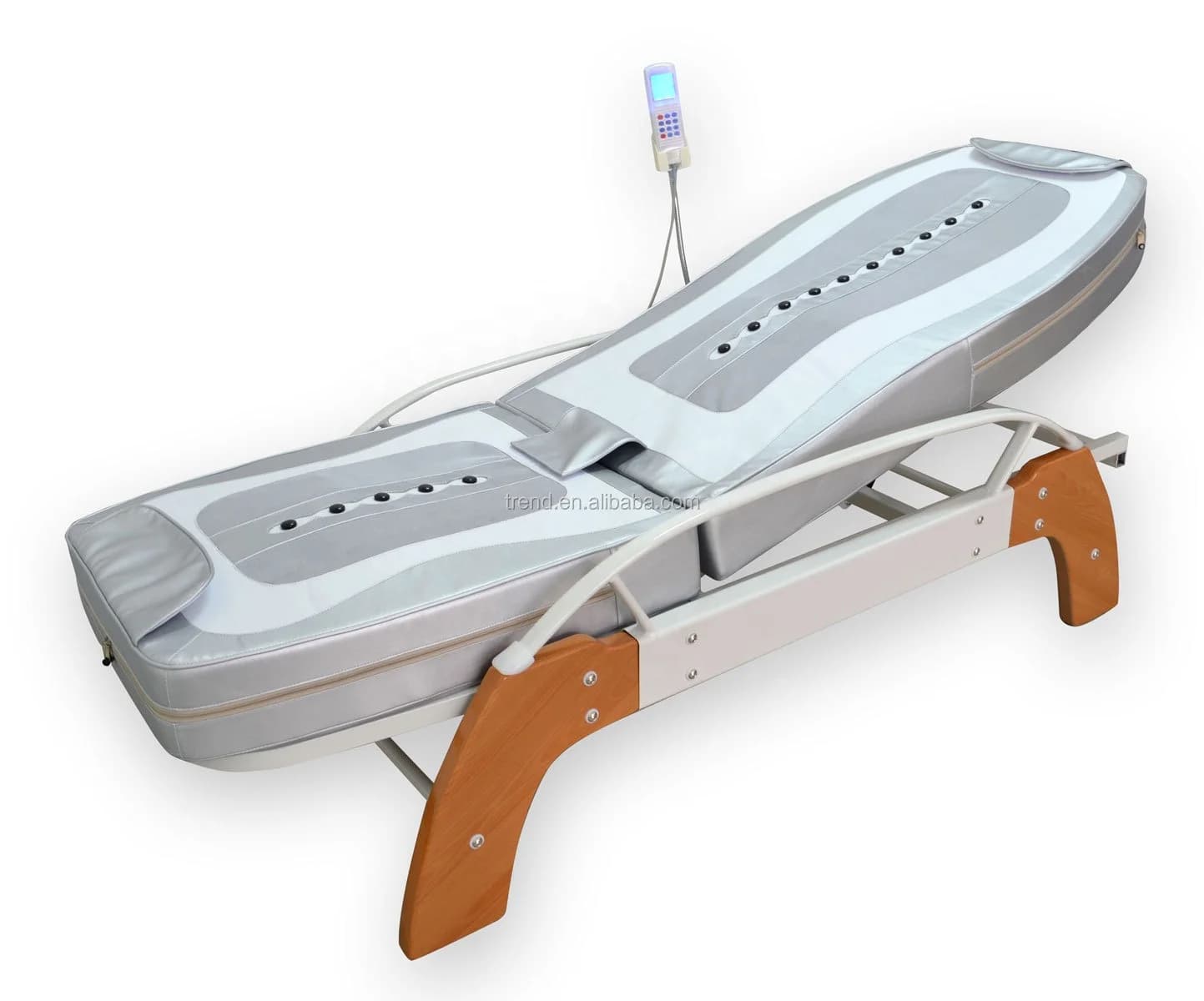 Hot Stone Natural Jade Roller Thermal Physical Infrared Therapy Spine Electric Automatic Whole Body Massage Bed