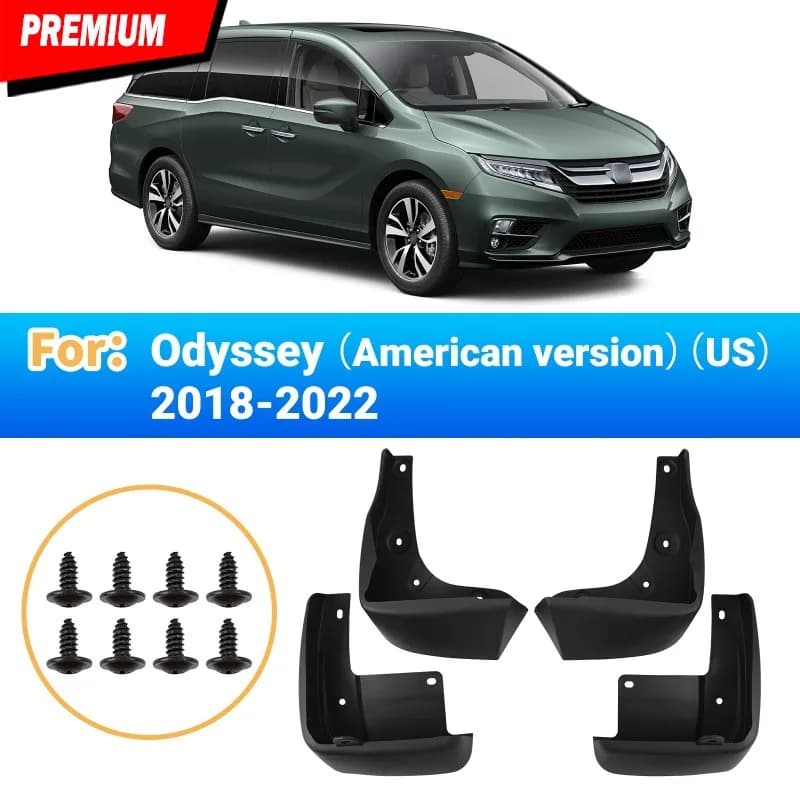 For Honda Odyssey 2018-2023 2019 2020 2021 2022 US Car Splash Guard Set Mud Flaps Fender Guards Easy Install Auto Accessories