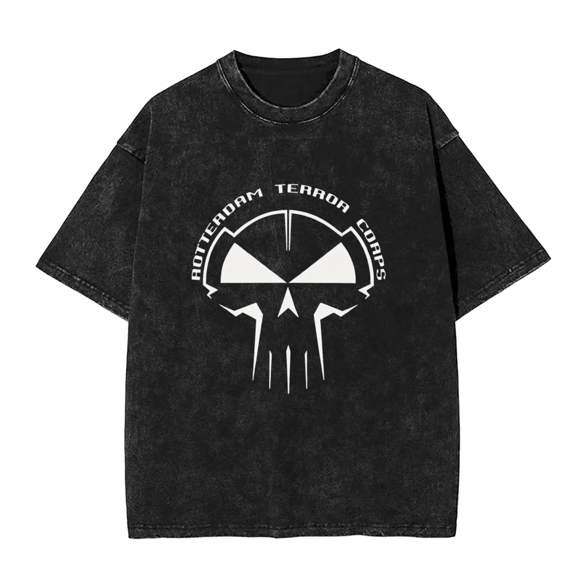 Rotterdam Terror Corps band T-Shirt for Men  Cool 100% Cotton Tees Round Neck Short Sleeve T Shirt Summer Clothing