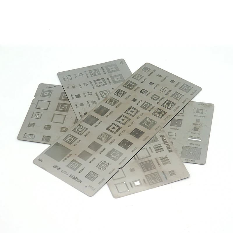 3pcs Universal BGA Stencils for Samsung HTC Huawei Android MTK Directly Heated BGA Reballing Stencils Kit