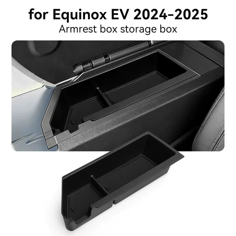 For Equinox EV Explorer 2024-2025 Car Armrest Storage Box Center Console Multifunctional Organizer Tray Car Interior Accessories