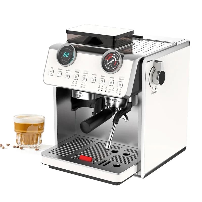 CAFELFFE Source Factory Semi-automatic 20 Bars Brew System Double Boiler Multi-functional Espresso Coffee Machine with Grinder