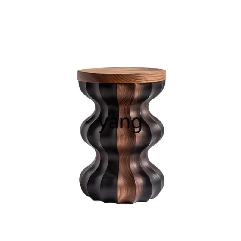 LH  creative fashion wooden pier edge table movable coffee table small table