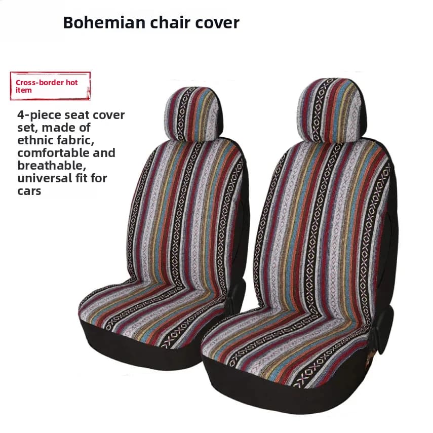 Universal Bohemian-style Car Seat Covers, Car Seat Cushions, Car Interior Accessories, Car Seat Anti-dirt Covers