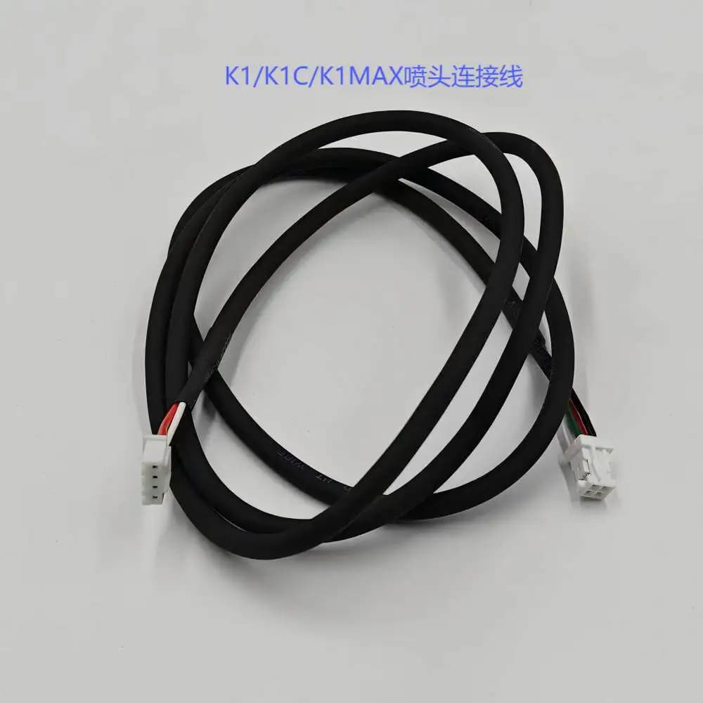 For 3D K1/K1C/K1MAX Nozzle Cables 4P Color Drag Chain Cable Tool Head Chain Cable Hot End Cable