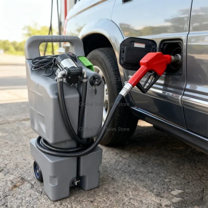 120 Liters Petrol Poly Plastic Storage Container Mobile Tank with High Quality Fuel Die.sel  Pump 12V