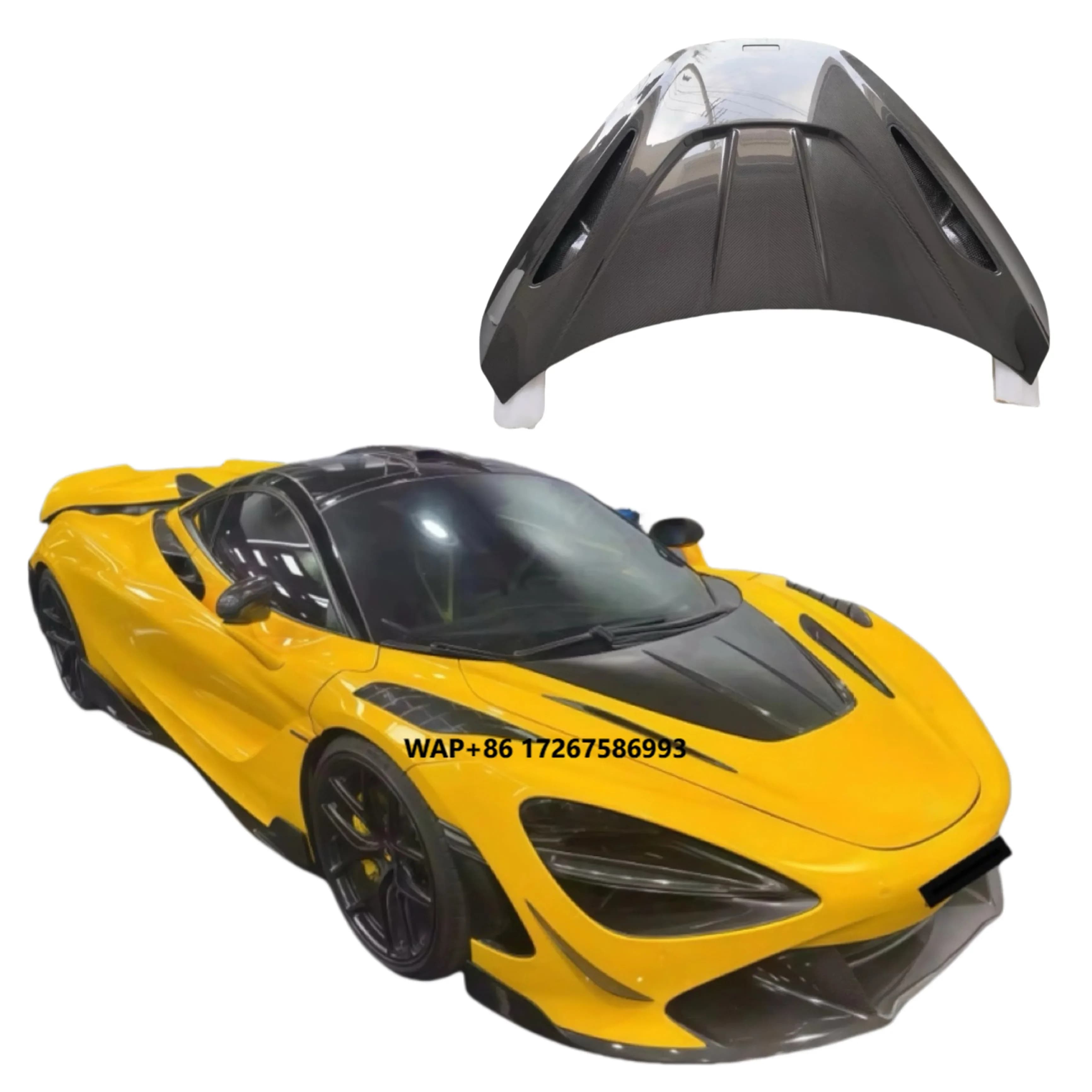 RY Style Hood Carbon Fiber Hood for McLaren 720s  Engine Cover