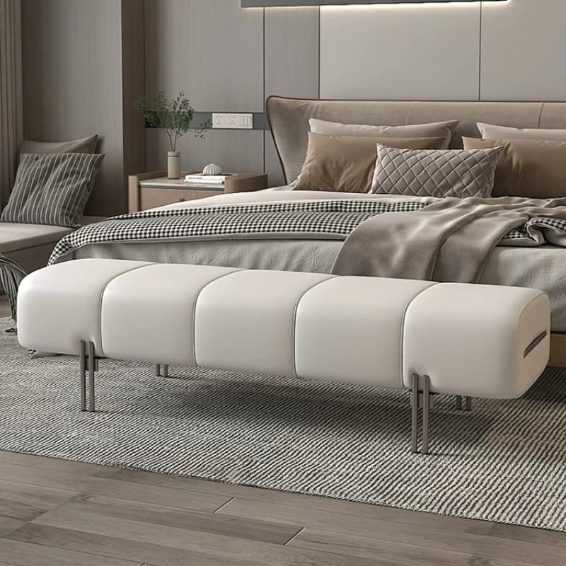 Dressing Leather Stools Adults Islands Sofa Chair Stools Stainless Steel Design Mueble Recibidor De Entrada House Furniture