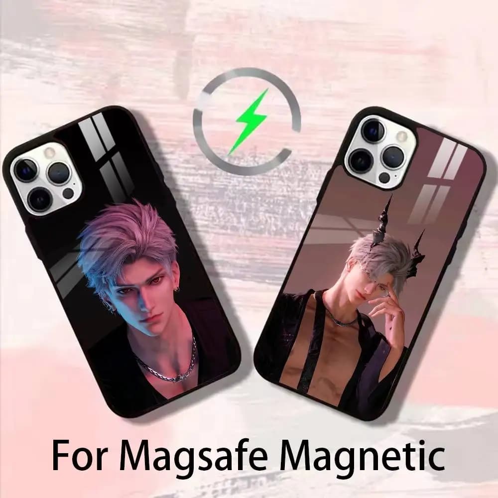 S-Sylus love and deepspace Phone Case For iPhone 17,16,15,14,13,12,Plus,Pro,Max for Magsafe Magnetic Wireless Charging