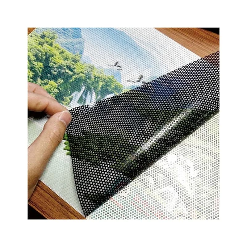 Custom Picture Printed Window Film One-way Vision Perforated Tinted Glass Media Car Mall Door Advertising Isolation Heat Privacy