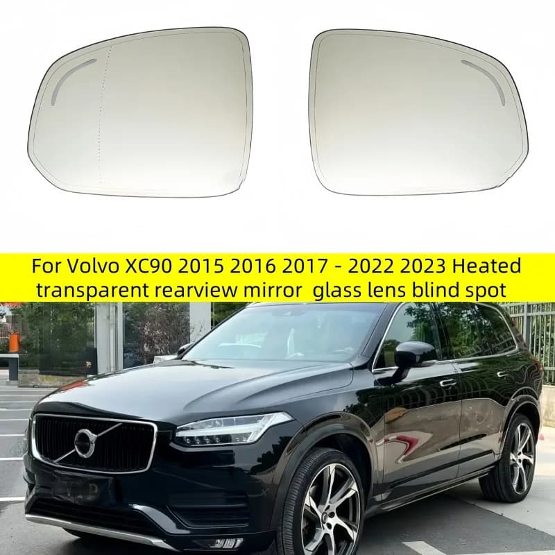 Applicable to Volvo XC90 15-23 models: rearview mirrors, side rearview mirrors, lane change assist, blind spot heating lenses