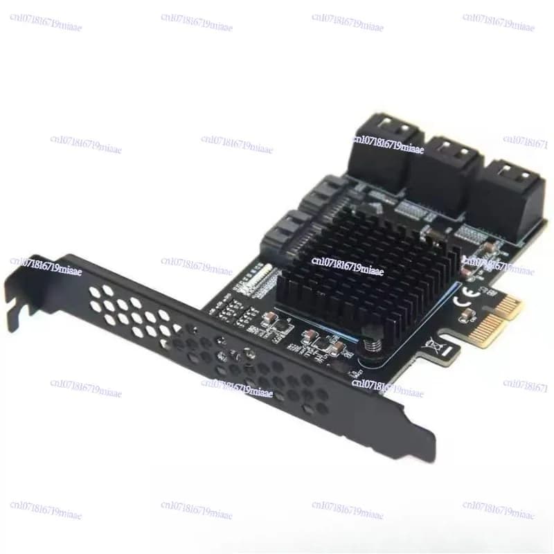 PCIe to SATA Hard Disk Expansion Card Computer Desktop Chassis Adapter Card Solid State 8 Port SATA Adapter Card