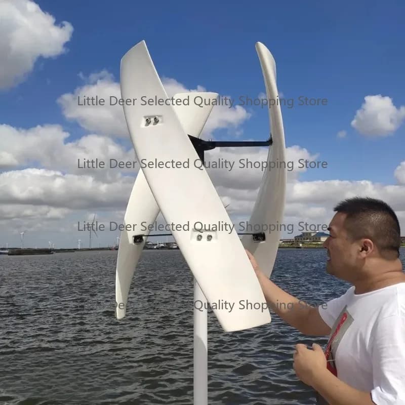 wholesale 10KW Wind Power Generator Vertical Axis Wind Turbine 10000W Wind Alternator 12V 24V 48V Low Noise Windmill For Home
