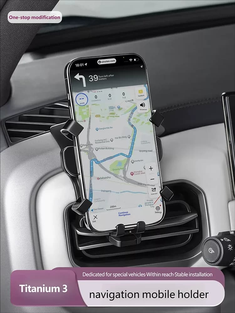 For BYD Leopard 3 Titanium 3 2025 2026 Car interior decoration accessories, car phone holder, fixing bracket