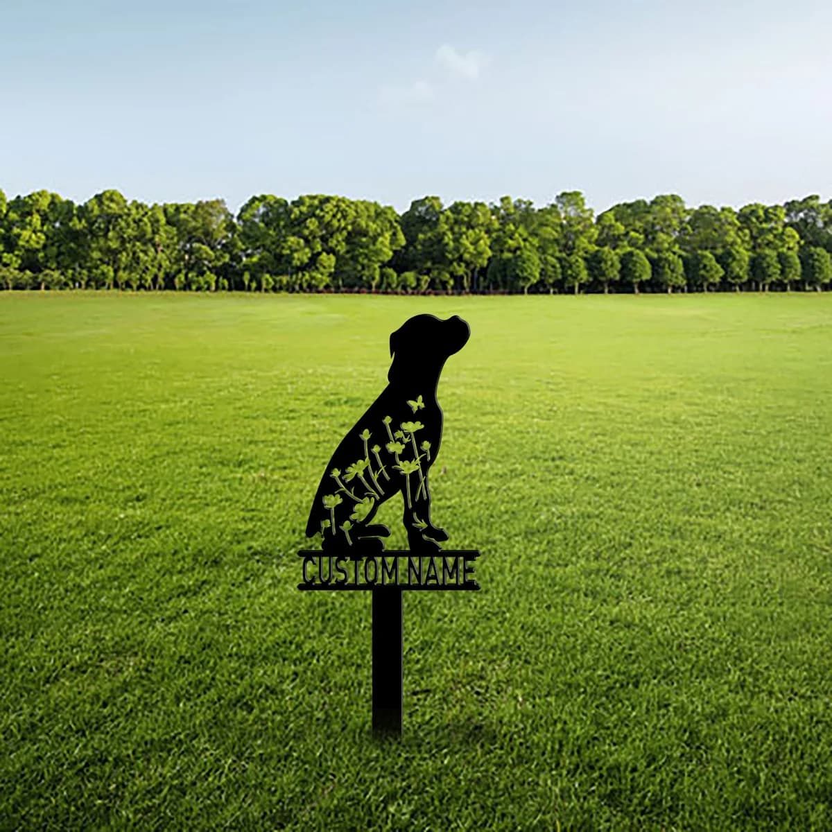 Custom Dog Memorial Stake, Boxer Stake, Boxer Dog Loss, Boxer Lover, Metal Stake, Sympathy Sign, Pet Grave Marker, Remembrance
