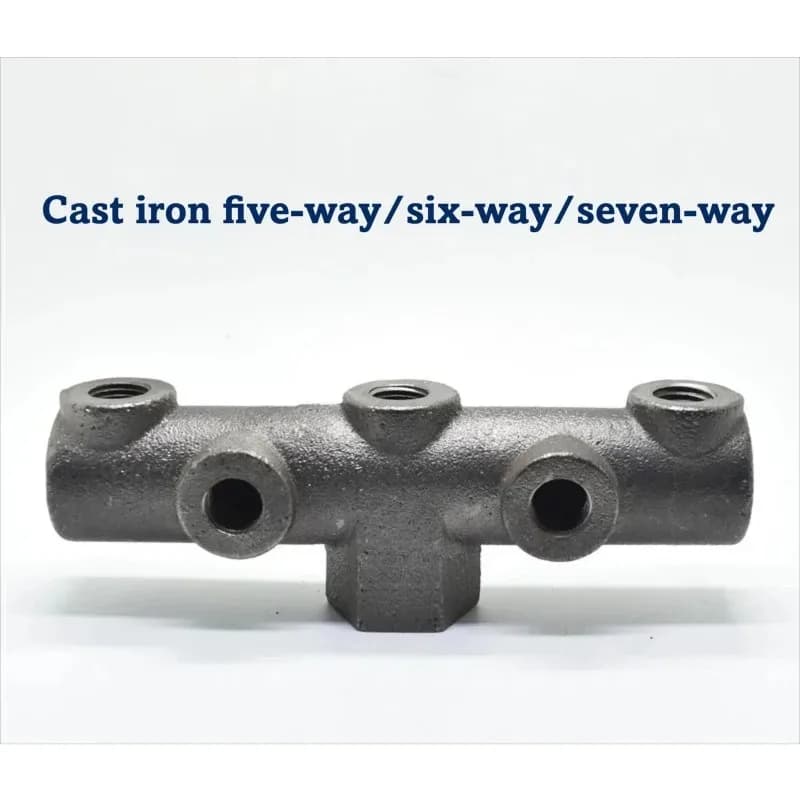 Cast Iron Five Six Seven-way Air Pump Pressure Gauge for Air Compressor Iron
