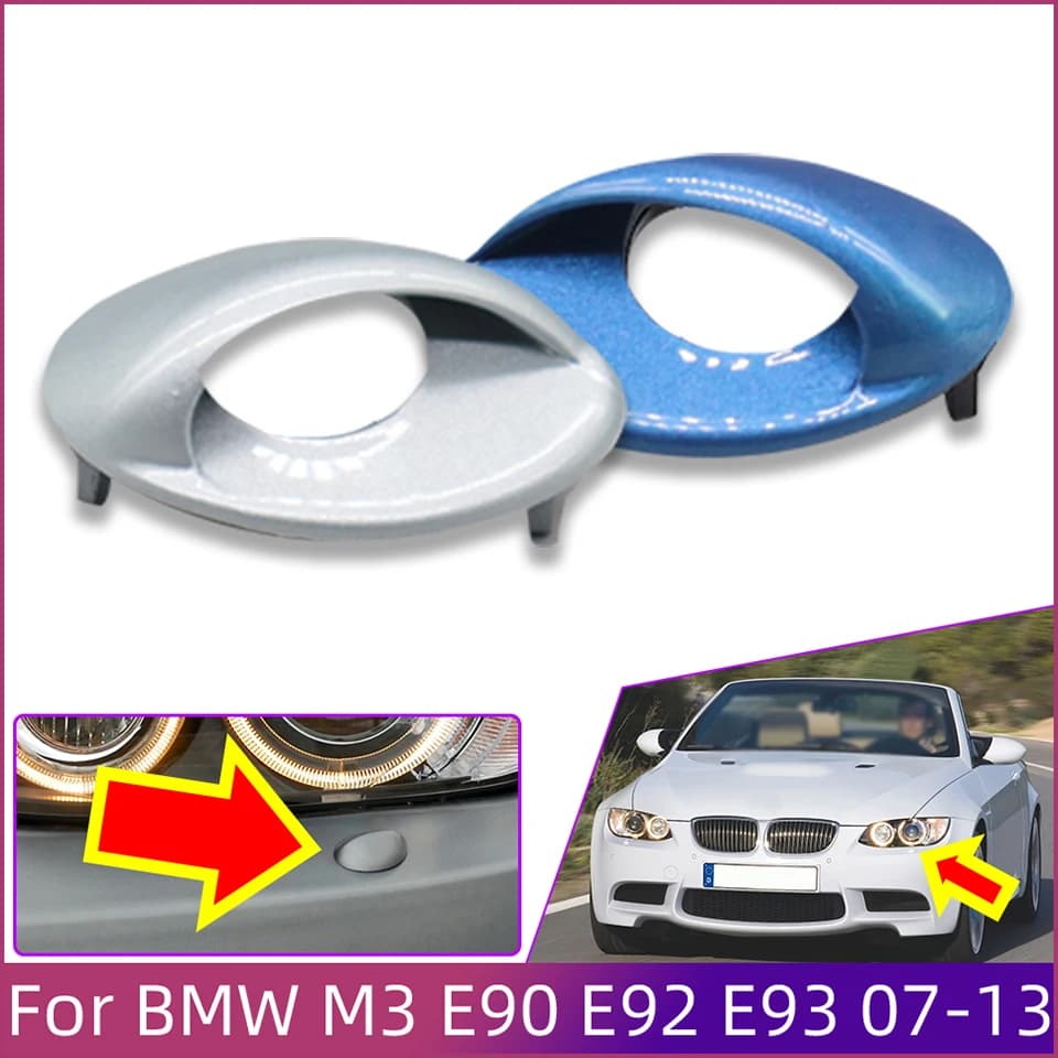 Headlight Washer Nozzle Cover Shell Cap For BMW M Series M3 E90 E92 E93 2007 2008 2009 2010 2011 2012 2013 Spray Nozzle Lid