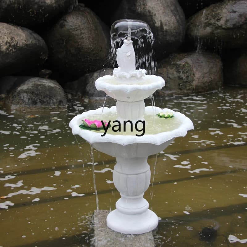 CX outdoor running water fountain ornament fish pond circulation courtyard garden landscape decoration