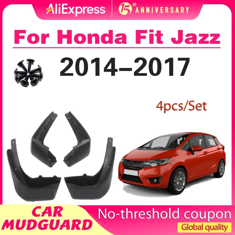For Honda Fit Jazz GK5 MK3 2014 2015 2016 2017 Fender Mudguard Mud Flaps Guard Splash Flap Mudguards Car Accessories