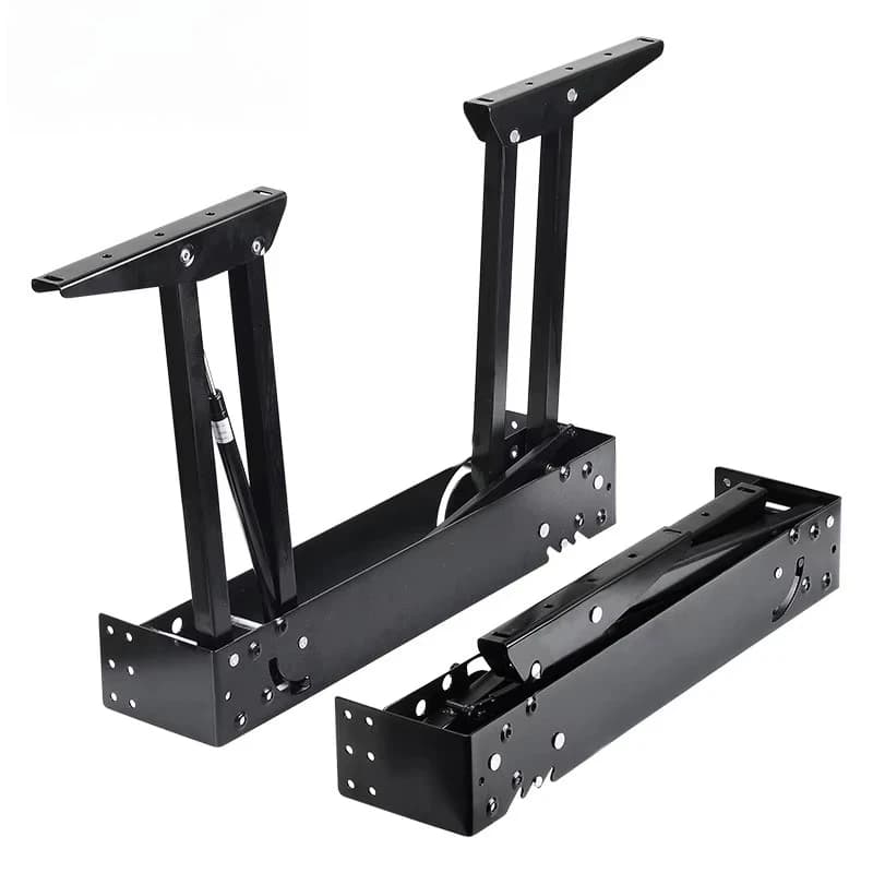 Multifunctional lift top coffee table with iron frame mechanism spring hinge for cabinet desk