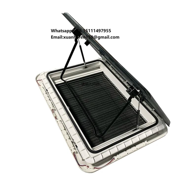 Aluminum Alloy RV Roof Window Camper Van Caravan Sunroof Top Skylight with Opening Function
