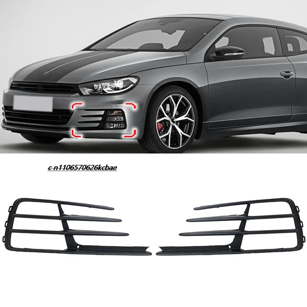 Car Front  Bumper Fog Light Lamp Grill Cover For VW Volkswagen Scirocco 2015 2016 OEM：1K8 853 665 E / 1K8 853 666 E