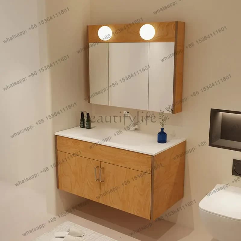 Medieval style bathroom cabinet Ocean board Wash table Toilet Wash table Bathroom cabinet