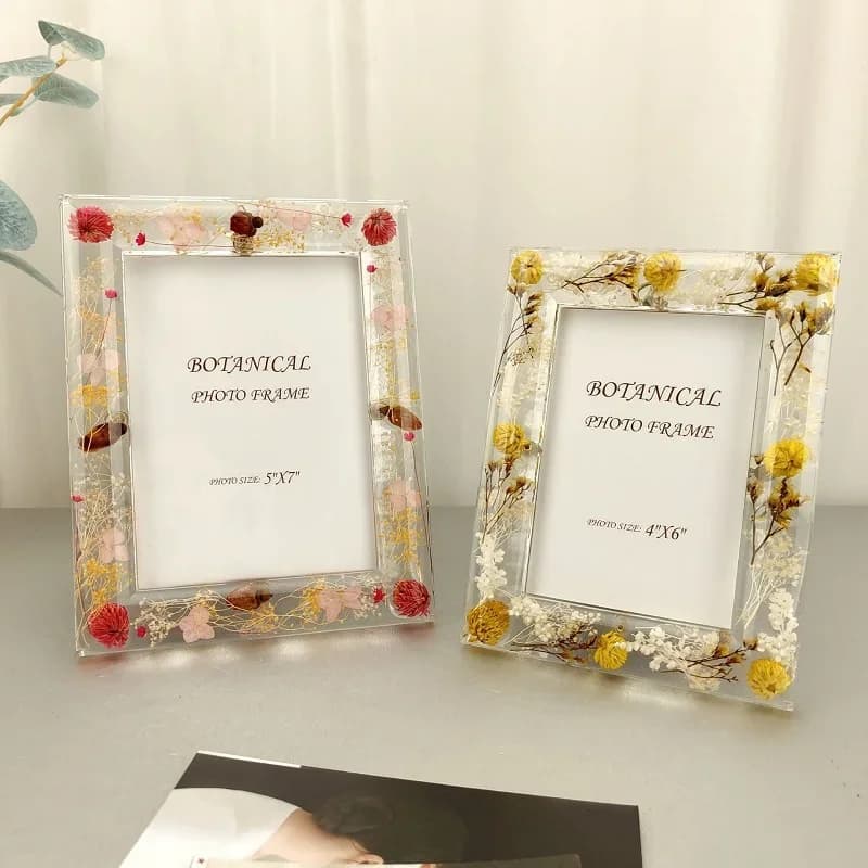 European Style Acrylic Photo Frame A4 Dried Flower Frame for Home Decoration Modern Art Wall Frame Collection
