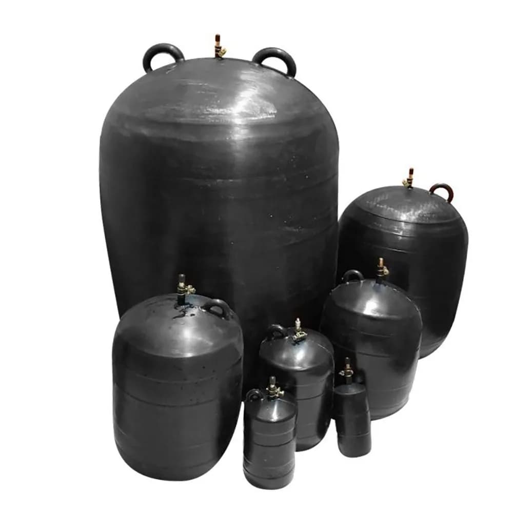 Rubber Water Blocking Airbag Pipeline Leak Sealing Device Pressure Test Ball Fit 50/75/100/150/200/225/250/300/315mm ID Pipe