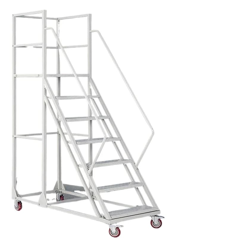 Movable platform climbing ladder thickened warehouse