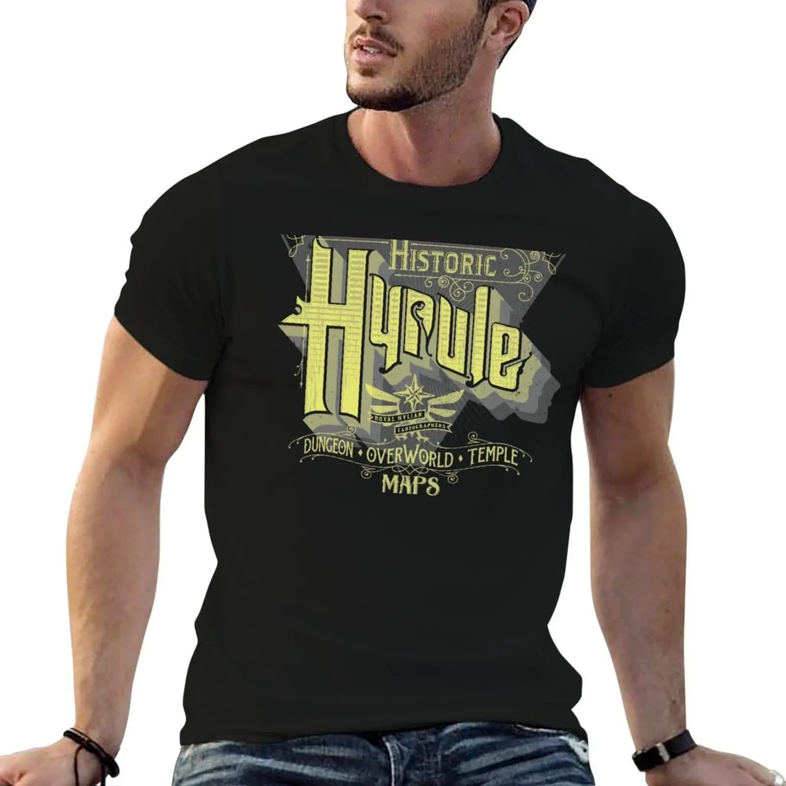Historic Hyrule T-Shirt anime shirt sweat t shirts for men cotton
