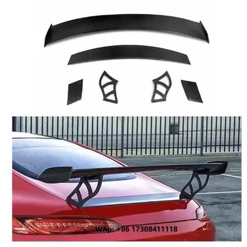 Prepreg Dry Carbon Fiber Automotive Accessories Car Rear Roof Wing Trunk Spoiler for  GT GTS GTC C190 Ver1