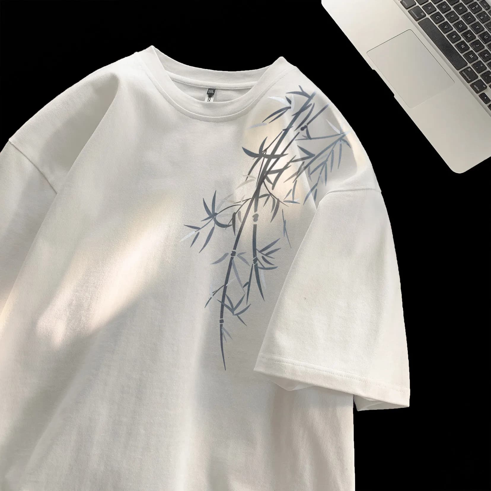 2026 Summer New Trend New Chinese-style Bamboo Short-Sleeved T-Shirt Polo Shirt