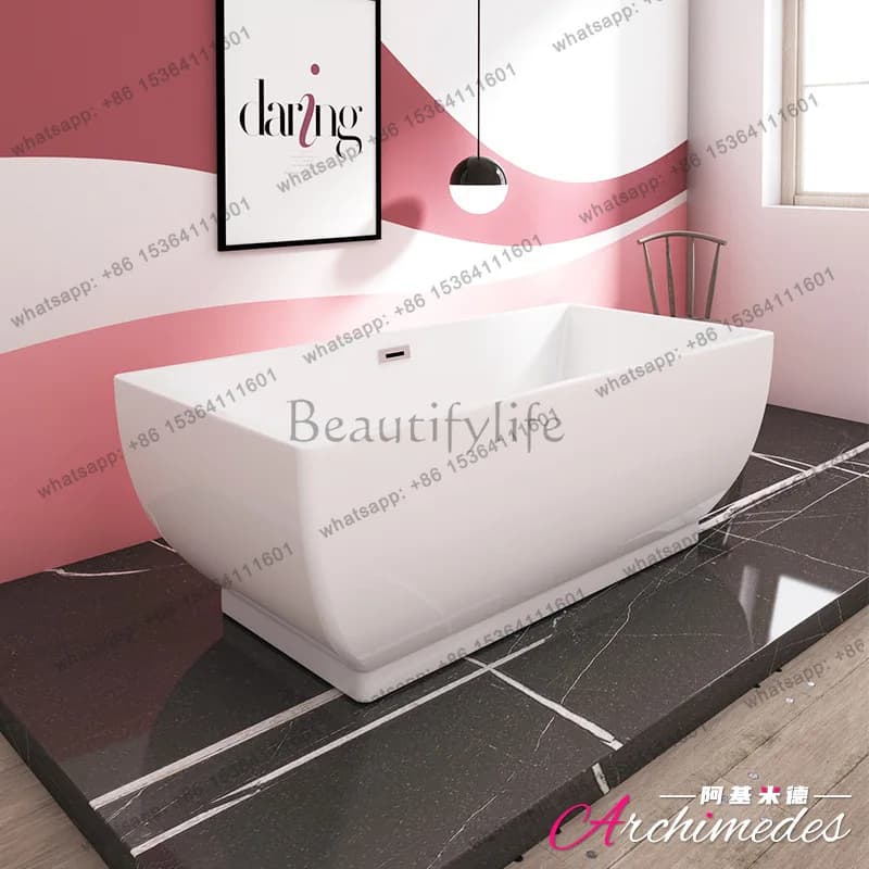 1.7 meters hotel single independent rectangular bathtub, Foshan quality, bathtub AJ-6001