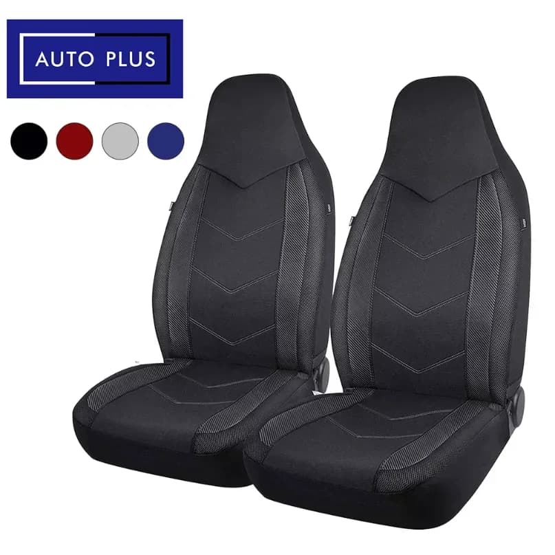 Fundas de asiento de coche de tela de malla transpirable con respaldo alto, diseño deportivo, compatibles con airbag, aptas para
