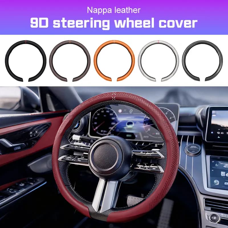 Car Steering Wheel Cover Anti-slip Tools For Audi BMW Mercedes Benz For VW Toyota Leather Sweat Absorption Steering Wheell Coves