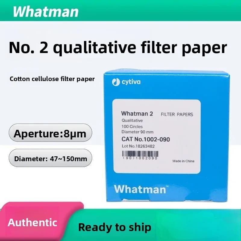 Whatman Grade 2 Qualitative Filter Paper 1002‑047‑090, 8μm Medium‑Flow Circular Lab Filter Paper