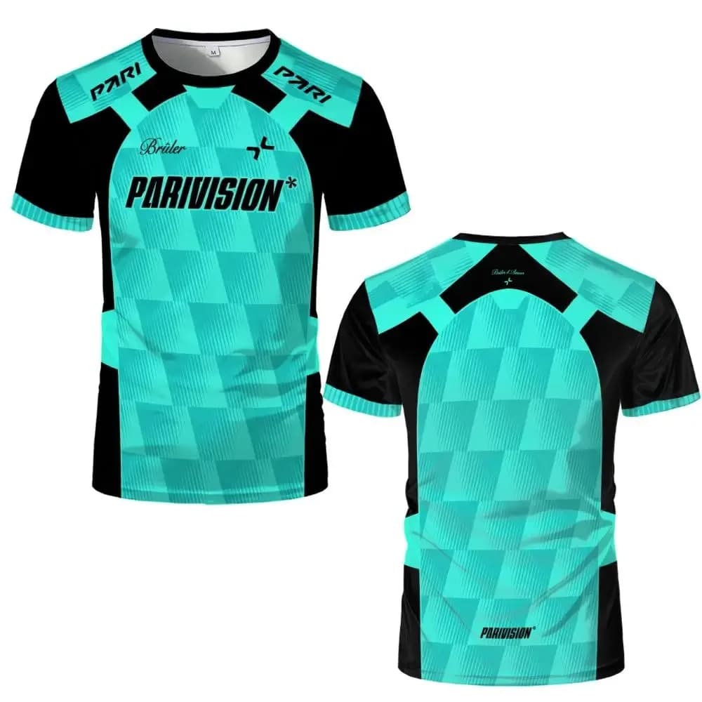 Team Vision E-Sports Club Jersey Unisex Sports Breathable Quick-drying Casual O-neck T-shirt Player Training Uniform Fan Gifts