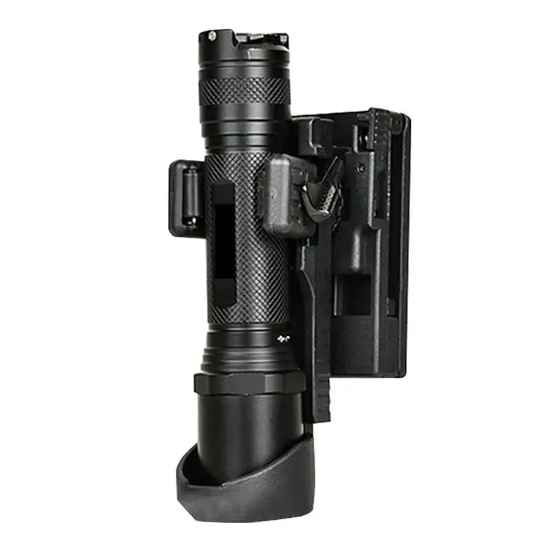 【Hot】Flashlight Holder Belt Rotatable Flashlight Carrier Gear Flashlight Belt Holder Portable Light Carry Case Flashlight P