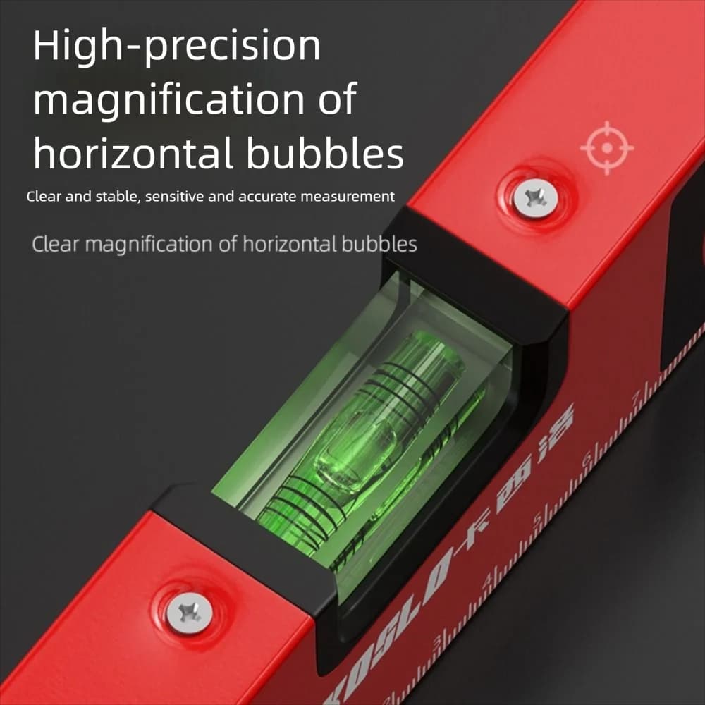 LED Display Digital Protractor High Precision 30-100cm Length Electronic Inclinometer with Horizontal Vertical Bubble