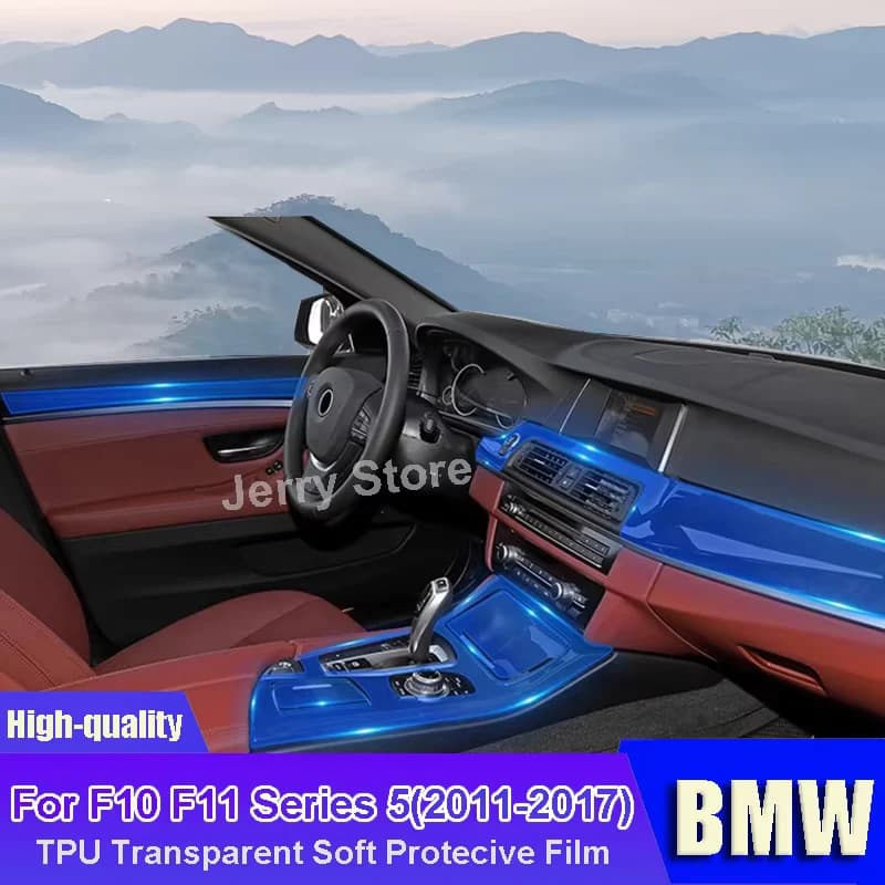 Car Interior Center console Transparent TPU Protective Film For BMW F10 F11 Series 5(2011-2017) Anti-scratch Repair Car Sticker
