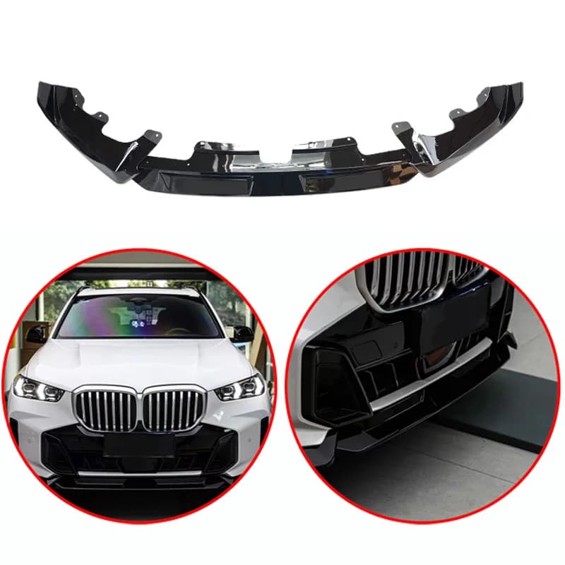 For BMW X5 G05 LCI 2023-2026 YTOP Style High Qulity ABS Front Lip M-Sport Bumper Splitter Diffuser Spoiler Gloss Black Body Kit