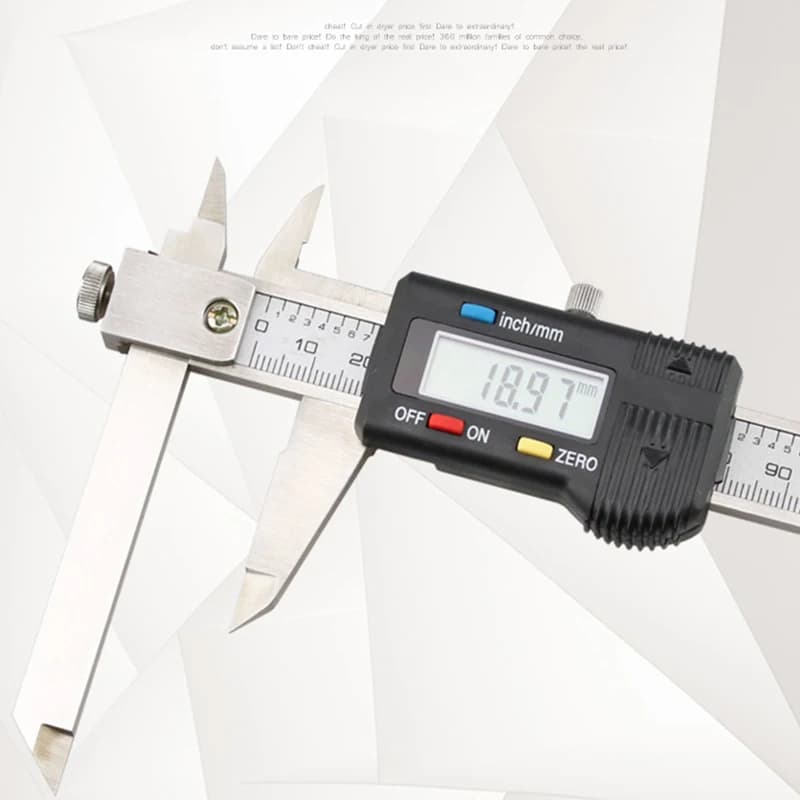 150MM Metric Imperial Telescopic Jaw Digital Display Caliper Shaped Outer Arc Radius Caliper Single Point Digital Caliber