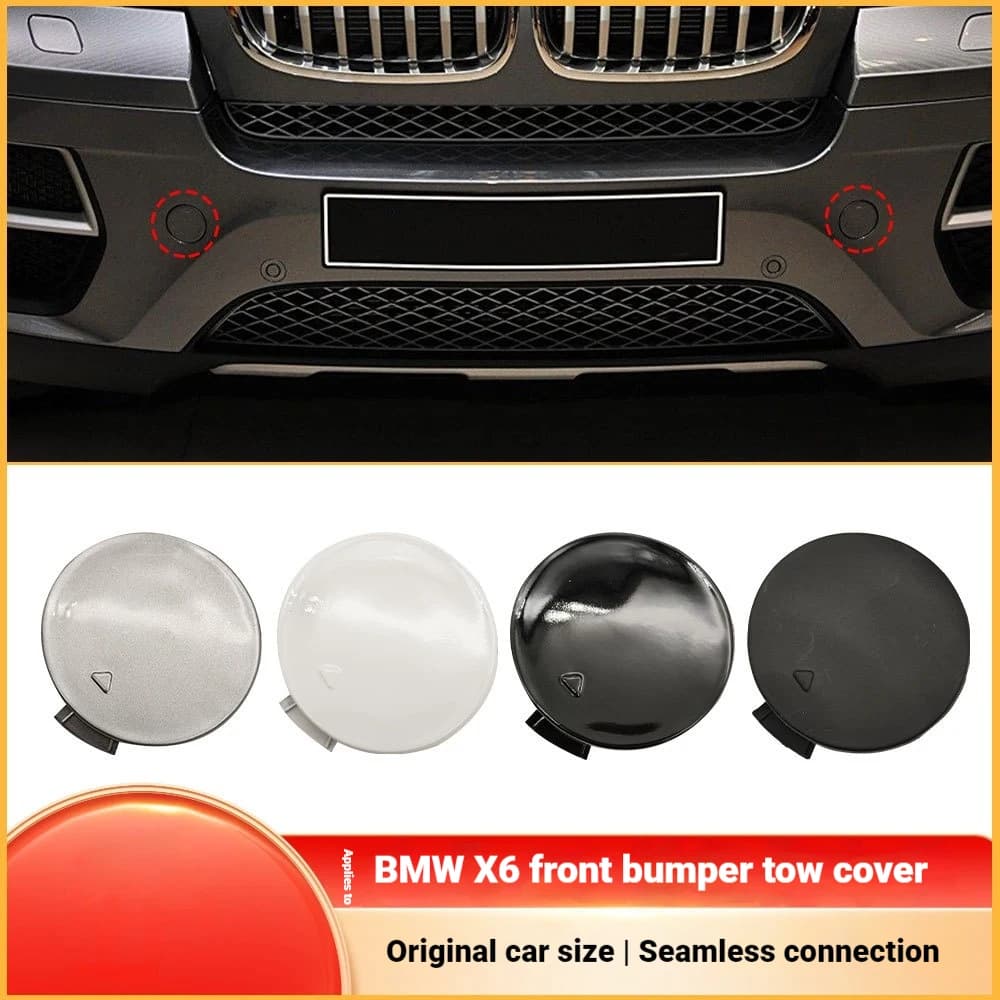 For BMW X6 Front Bumper Trailer Cover E71 Front Bar Tow Hook Cover 51117074459