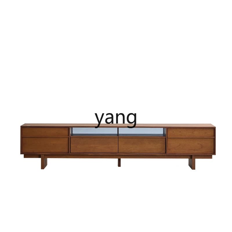 LH medieval solid wood TV cabinet living room floor combination household storage locker