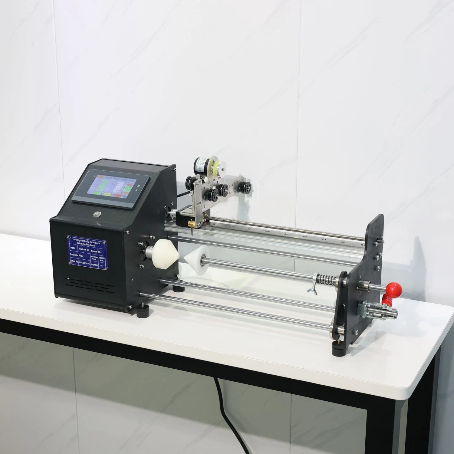 PWD-M-30     Fiber Optic Winding Machine with Touchscreen Control and Multi-Language Inte  ace