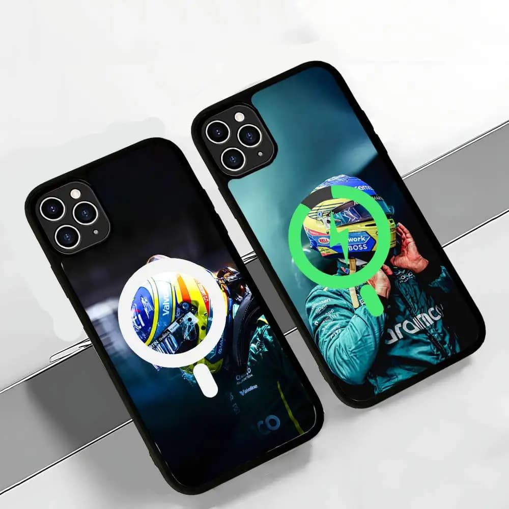 Cool A-Fernando A-Alonso Magnetic Matte Phone Case For iPhone 16 17 15 14 13 12 11 For Magsafe Wireless Charge Cover
