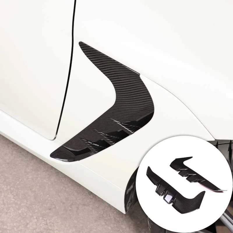 For Toyota 86 / Subaru BRZ 2022-2023 Plate ABS Plastic Side Fender Trim Decorative Cover Car Accessories